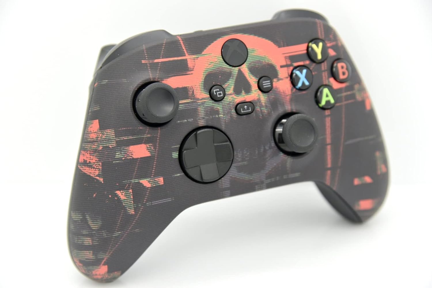 Hand Airbrushed Fade Custom Controller Compatible with Xbox Series X/S & Xbox One (Series X/S Digital Skull)
