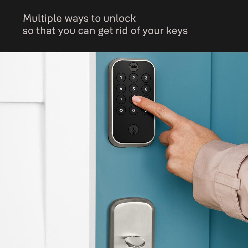 Yale Assure Lock 2 with Wi-Fi – Oil Rubbed Bronze Smart Lock for Front Door with Keypad, App Control, Backup Key, and Deadbolt – Secure Keyless Entry Door Lock, YRD410-WF1-0BP