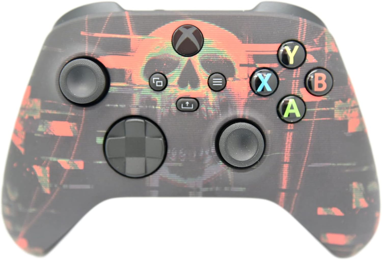 Hand Airbrushed Fade Custom Controller Compatible with Xbox Series X/S & Xbox One (Series X/S Digital Skull)