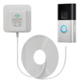 18V Video Doorbell Power Transformer,18Volt 500MA Doorbell Power Adapter, Compatible with Ring, Nest, Wyze, Arlo Wireless Video doorbell(26ft Cable,White)