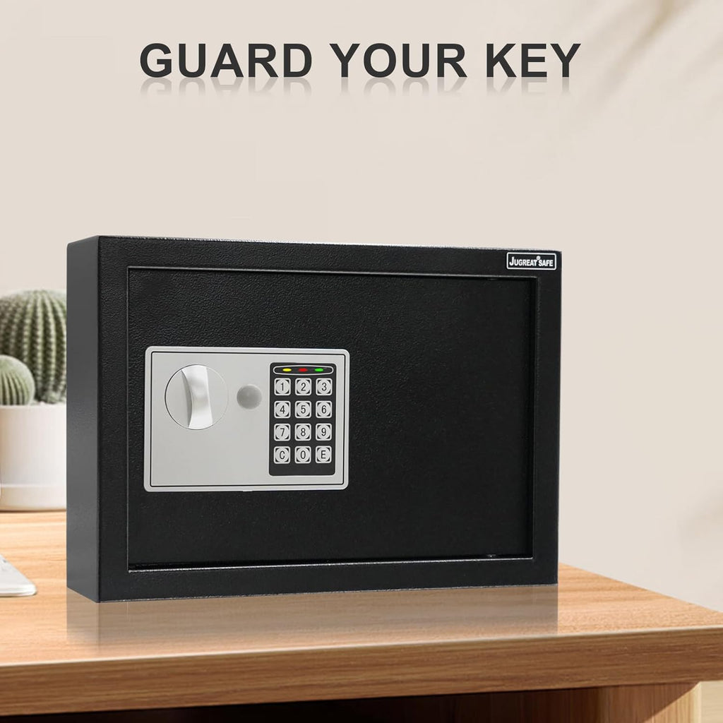 JUGREAT 60 Keys Cabinet with Sensor Light,Electronic Key Safe,Pin Code Keyless Storage Box for Keys,Secure Wall Mount Safe with 60 Key Tags