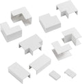 D-Line 1in x 0.63in Cable Raceway Accessory Multipack, 11-Piece Pack - White