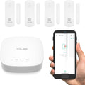 YoLink LoRa Smart Door Sensor Starter Kit: - 1/4 Mile Open-Air Range, Door Left-Open Reminders,5 Years Battery Life, SMS/Text, Email & App Alerts, Alexa, IFTTT, Home Assistant