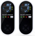 2 Pack Carbon Monoxide Detectors, 4-in-1 Combustible Gas & CO Detector Plug in with Temperature & Humidity Display for Home, RV & Travel
