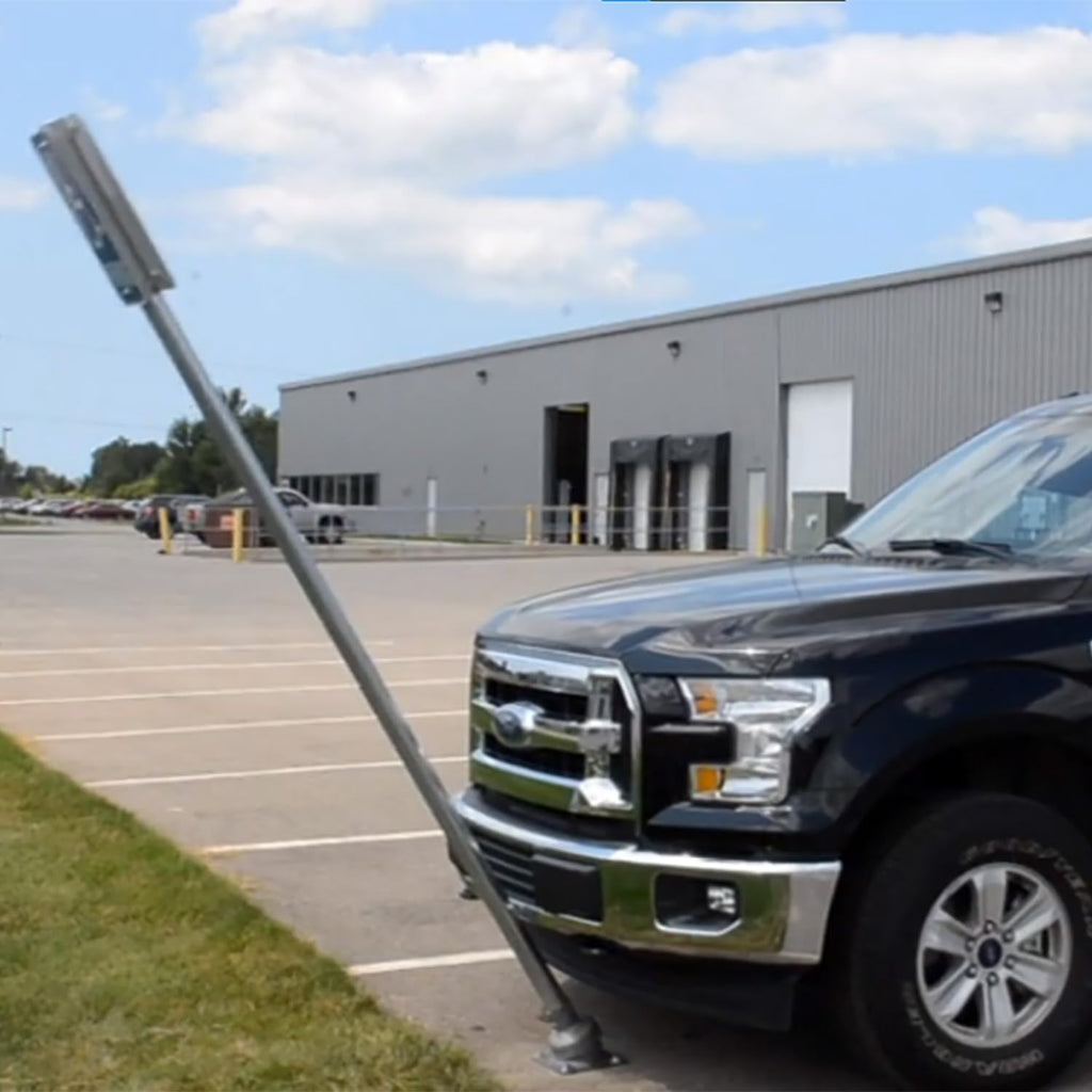 SmartSign 6 feet FlexPost Signpost for Concrete - Flexible Sign Post with Heavy-duty Spring, Ideal for Parking Lots, Supermarkets, Stadiums, and Hospitals, Made in USA
