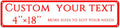 Custom Sign, Custom Indoor/Outdoor Decorative Sign，Aluminum Weatherproof Metal Sign Multiple Sizes,custom wedding sign，Reflective， Customize for Office, Business, Workplace, Home, Delivery Signs(4*18 Inch)
