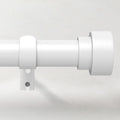 Curtain Rods for Windows 66 to 120, 1 Inch Adjustable White Extra Long Heavy Duty Curtain Rod, Modern Style Indoor Outdoor Window Drapery Rods with End Caps, Size 32" - 120"