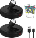 Cordless Spotlight Battery Powered, Indoor Plant Spot Light, Rechargeable Picture Lights with Remote, LED Accent Lighting, Dimmable Display Uplight for Tree Dartboard Decor Painting Art Photo