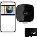 Saker Smart 2K Window Security Camera,2K Dome Security Camera for Indoor Use, 3MP Ultra-Clear Picture with Enhanced Color Night Vision, Wireless Stick-On Installation (with 64GB TF Card)