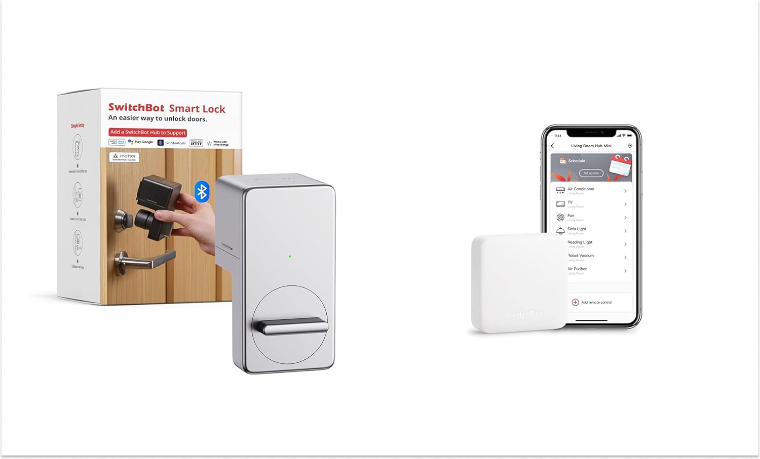 SwitchBot Smart Lock & SwitchBot Hub Mini Smart Remote
