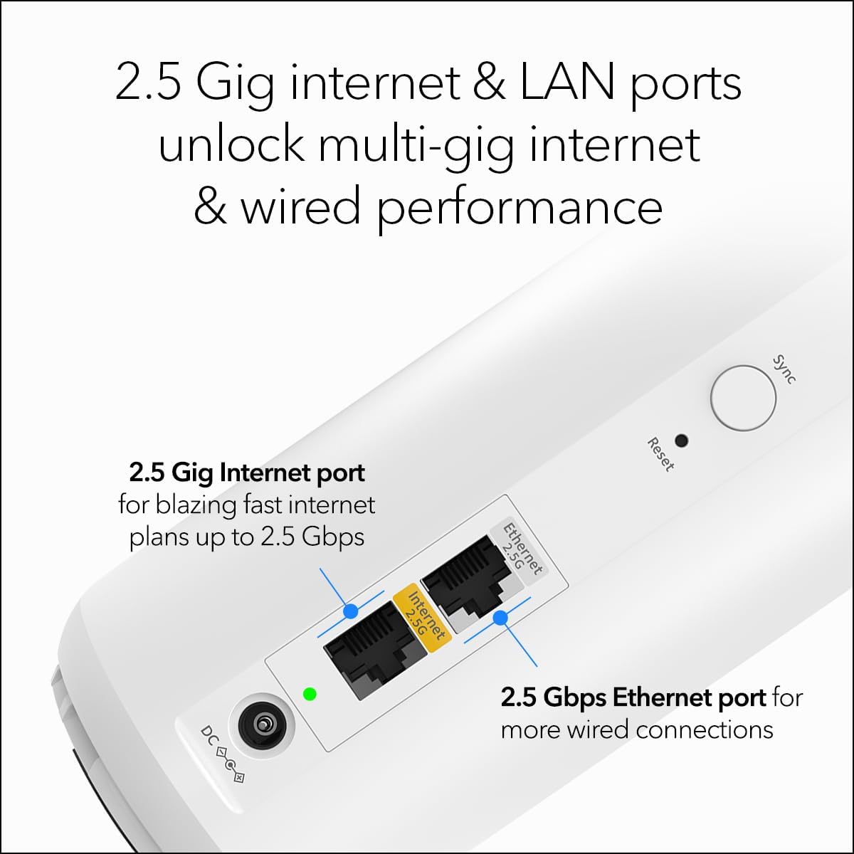 NETGEAR Orbi 370 Series Dual-Band WiFi 7 Mesh Network System for Home (RBE374) - Wireless Router + 3 Extenders, Security Features, 5 Gbps, Covers 8,000 sq.ft., 70 Devices, 2.5GB Internet Port, BE5000