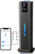 8L Smart Humidifier for Large Room Bedroom, Cover up to 505ft², Easy Top Fill, Remote & APP Control, Aroma Box, RGB Light, Last 48 Hours Suitable for Indoor Plant, Office, Home