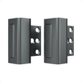 2 Pack Home Security Door Reinforcement Lock, Childproof Safety Door Lock Latch Stopper, Removable Screw-Mounted, Prevent Home Unauthorized Entry, Aluminum Construction, Withstands 800 lbs