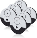 CATSONIC Premium Window Alarm Device Set - Extra Loud 130dB Alarm & Vibration Sensors - Universal Compatibility & Easy Installation - Great for Home, Office & RV Security (6 Set Black)