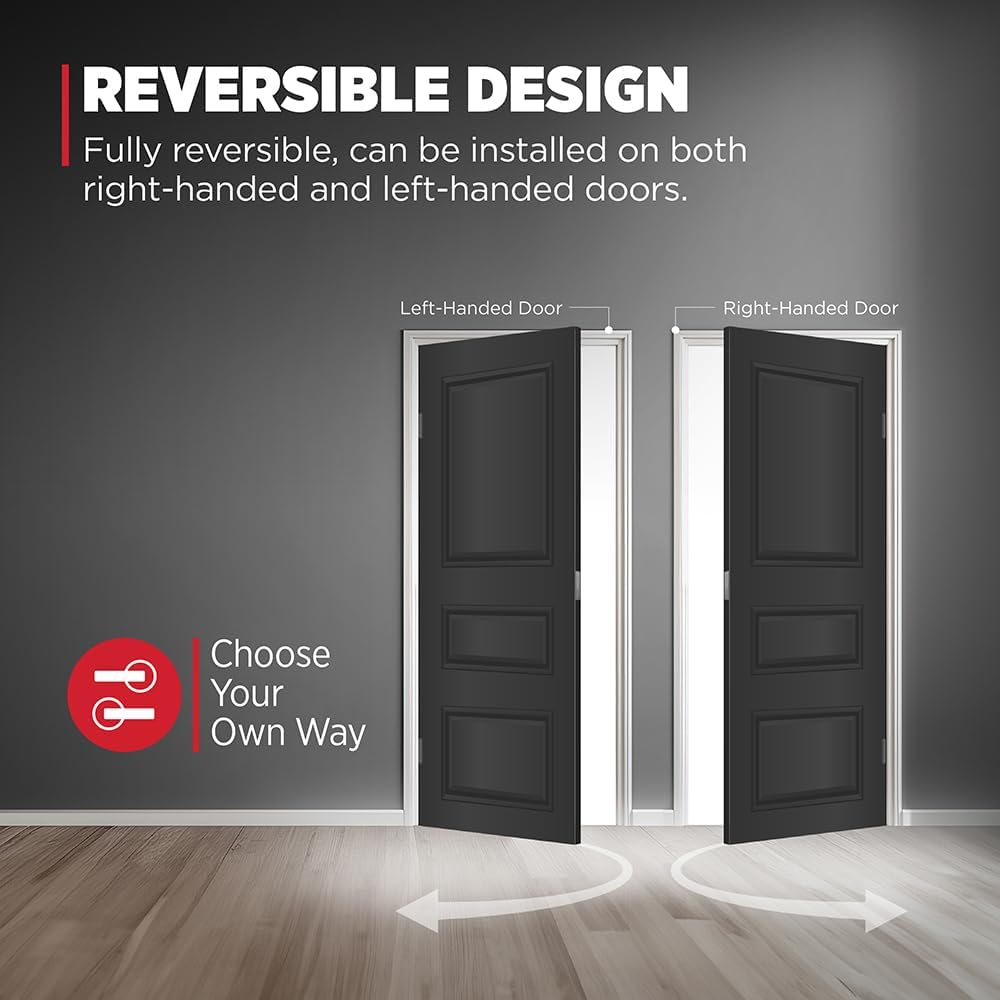 Kwikset Halifax Entry Door Handle with Lock and Key, Secure Keyed Reversible Lever Exterior, for Front Entrance and Bedrooms, Polished Chrome, 10 Pack, Pick Resistant SmartKey Rekey Security