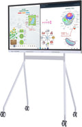 55 Inch Interactive Whiteboard with Mobile Cart, Smart Board for Classroom, Digital Whiteboard with Google EDLA-Certified(Wall Mount Included)