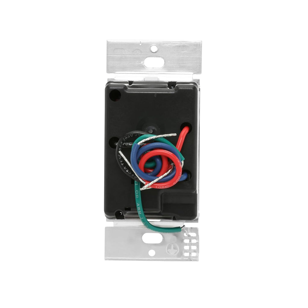Lutron Diva Smart Dimmer Light Switch with Wallplate for Caseta Lighting (Lutron Smart Hub Required), for LED Lights, 150W, Single-Pole/3-Way, No Neutral, White (DVRFW-6L-WH-A)