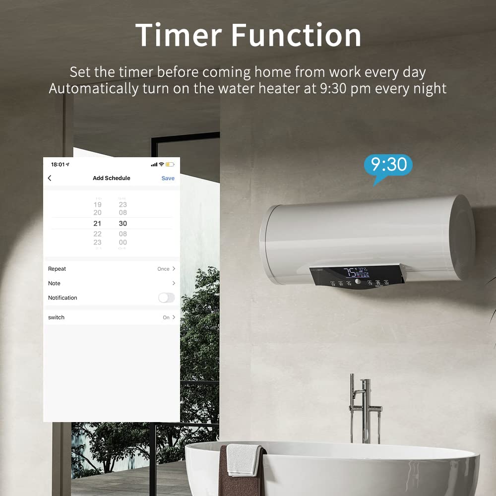 eMylo Single-Phase Smart Energy Meter 63A 80-400V - Circuit Breaker & Leakage Protection, 2.4G WiFi Electricity Monitor with Tuya APP Remote Control for Home, Apartment, Factory