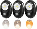 LEPOTEC LED Puck Lights, Rechargeable Battery Light,3 Color Temps Tap Lights,Wireless Closet Light,Under Cabinet Lighting,Magnetic Sitck On Lights for Kitchen,Closet,Pantry,Shelves(3 Pack)