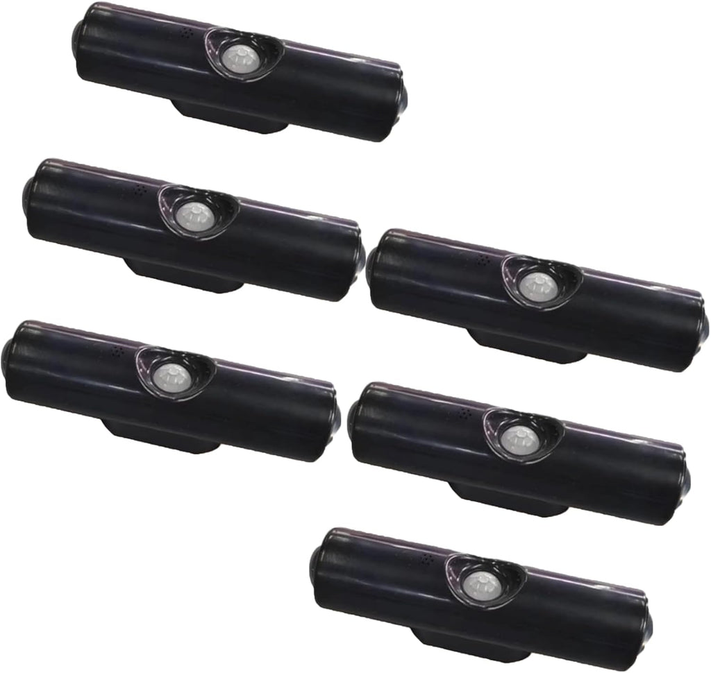 Rechargeable Smart LED Motion Sensor Ambient Light, Punch-Free Smart Sensor Magnetic Rechargeable LED Lights, Color Changing Motion Sensor Light for Stairs, Wardrobe, Cabinet (6, Black-RGB 7colors)