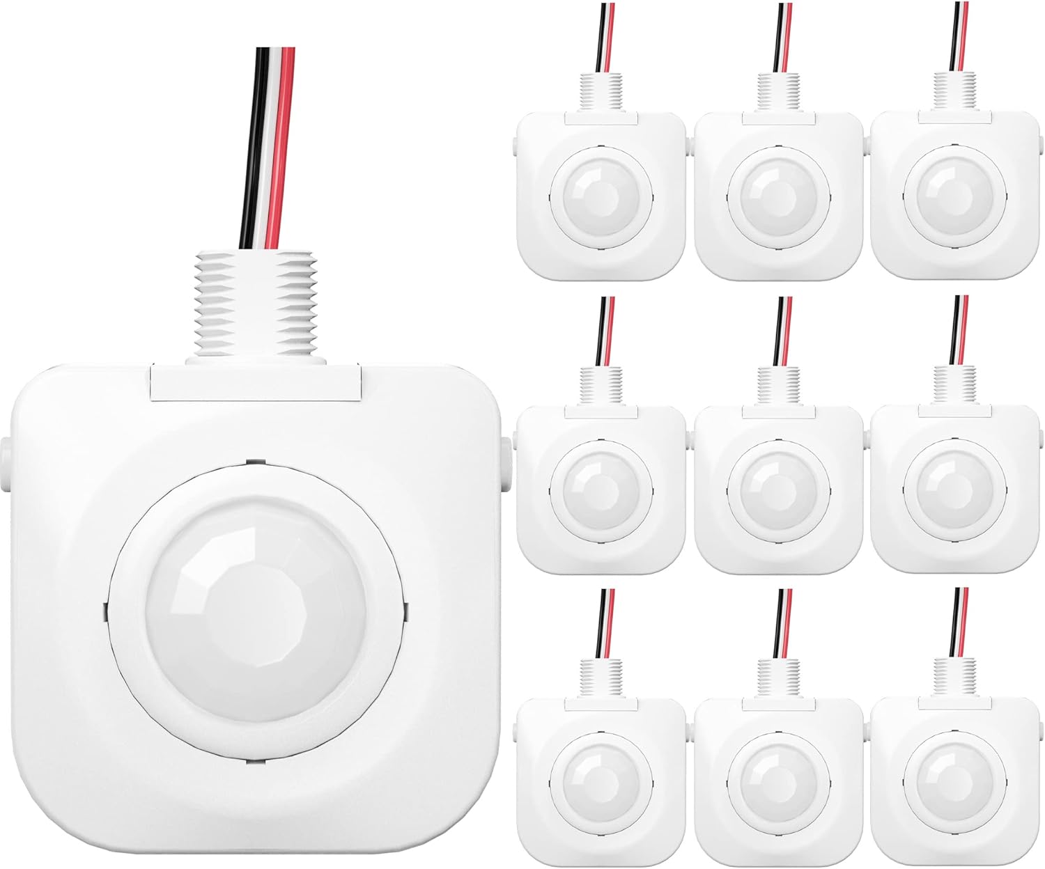 Single Pack Ceiling Occupancy Motion Sensor, Passive Infrared Technology, High Bay Fixture Mount 360 Degree, Hard-Wired, 120-277 VAC, Commercial, Industrial Grade Occupancy Sensor