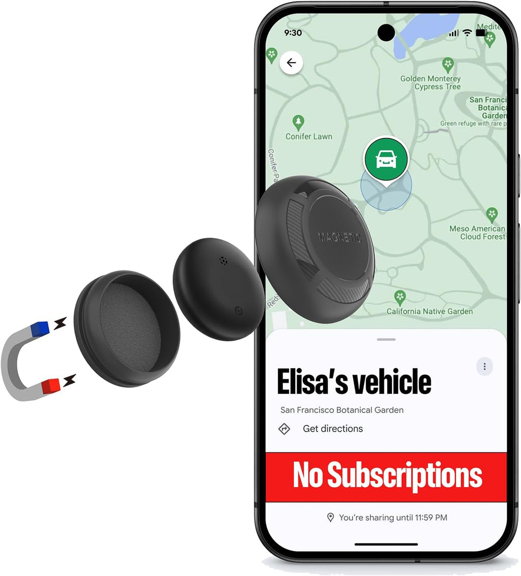 Magnetic Hidden GPS Tracker for Vehicles – Android Only, Long Battery Life, No Subscription, Car Tracker Device Hidden (Android Tracker)