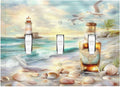 Decorative Switch Plates Beach Ocean Lighthouse Seashells 3 Gang Wall Plate Triple Toggle Light Switch Cover Faceplate Electrical Wall Panels For Bed Room Living Room Decor