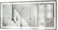 Krugg | Large 72 Inch X 36 Inch LED Bathroom Mirror | Lighted Vanity Mirror Includes Dimmer & Defogger | Wall Mount Vertical or Horizontal Installation