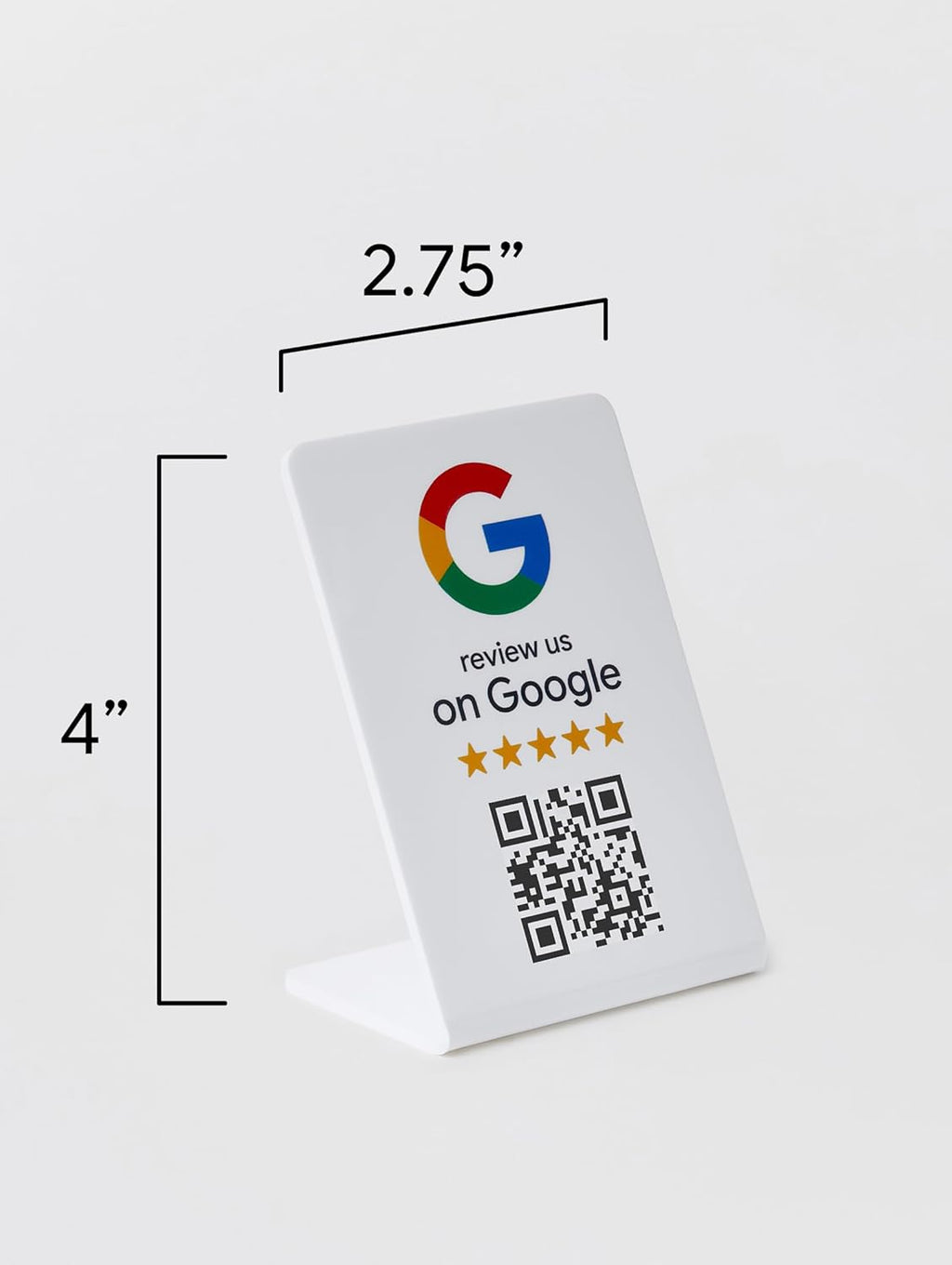 Google Review Stand - NFC & QR Code, Easy Setup, For All Businesses (1-Pack)
