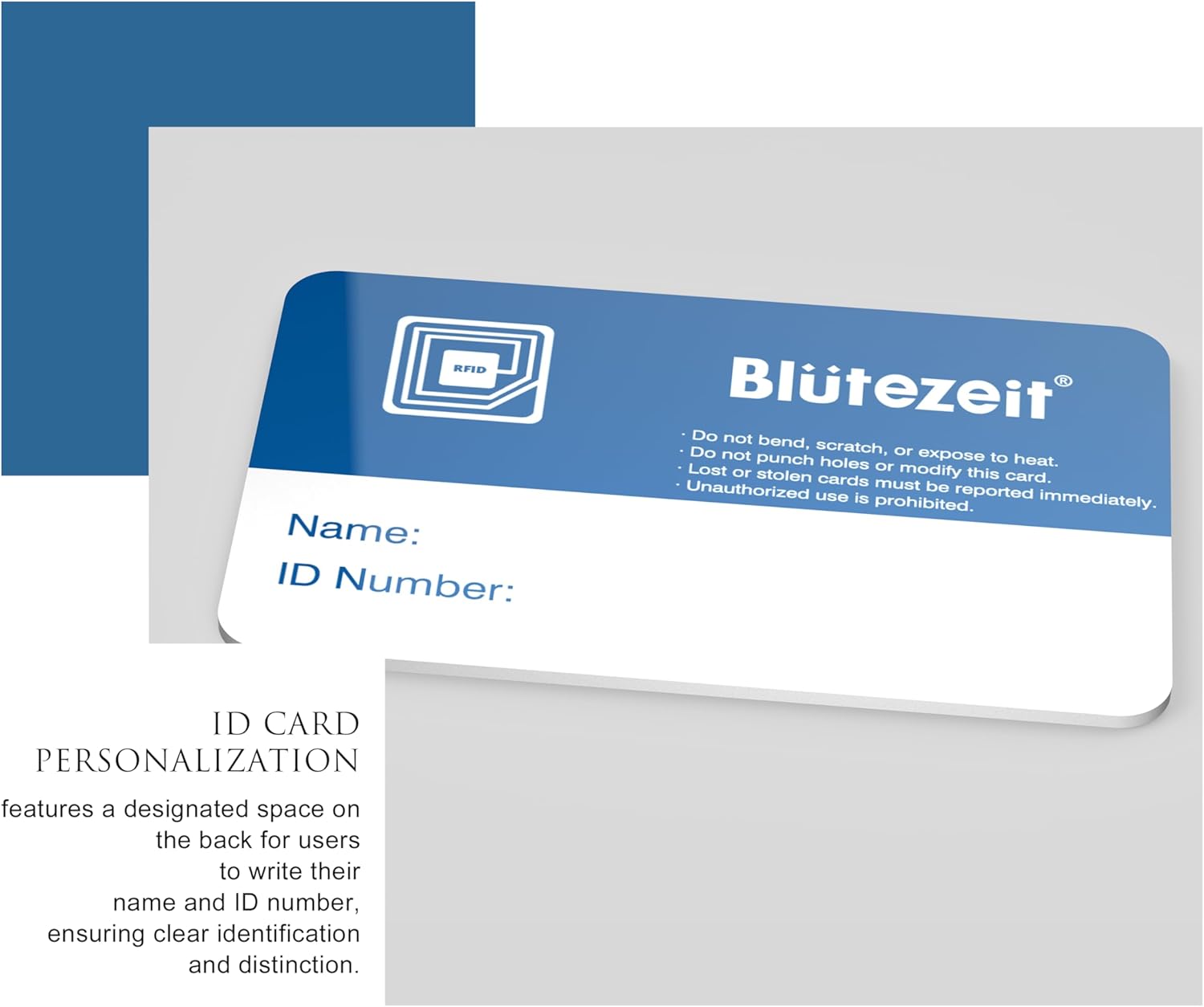 Blütezeit RFID Access Card for Sliding & Swing Gate Openers – Compatible with MWK-20 Wired Keypad, Touch-to-Open Gate Entry Card (125kHz)