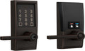 Schlage FE789WBCEN716LAT Encode Century WiFi Latitude Lever Smart Keyless Entry Touchscreen Door Lock, Aged Bronze