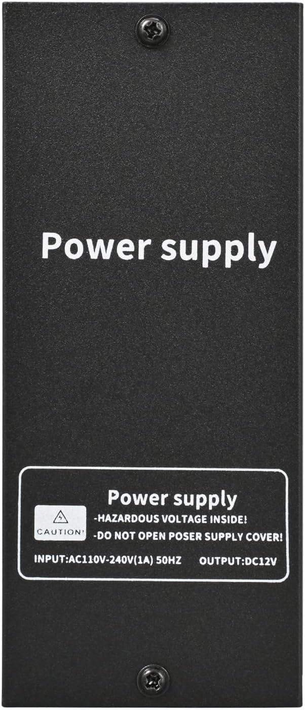 Power Supply Control for Door Access Control System DC 12V/15V 4A, Adjustable Delay Timer Metal Housing, Overload Protection, for Electric Locks, Intercoms, Doorbells, Remote Controllers