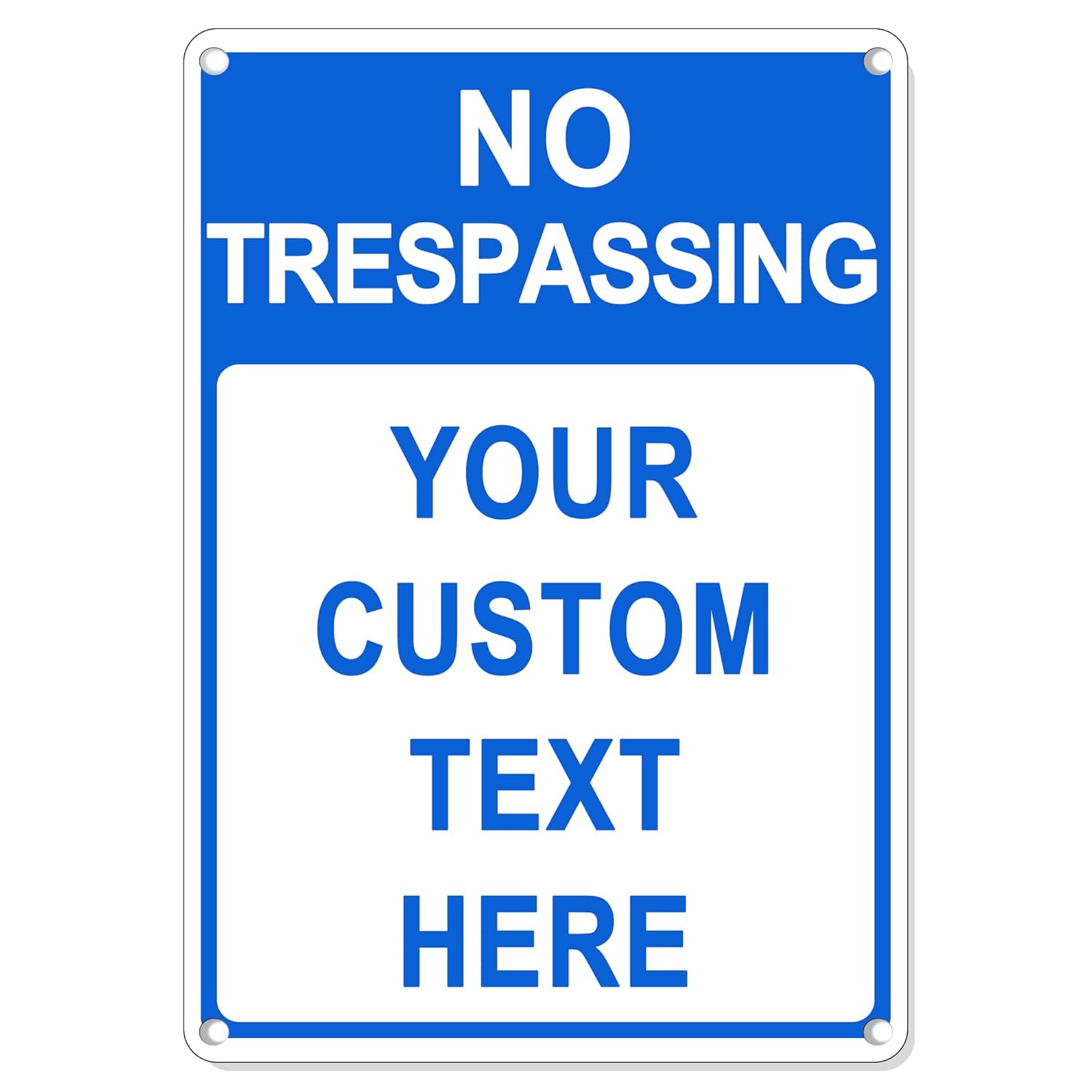 Custom Sign Outdoor Metal Vertical, Personalized Metal Sign for Parking, Gate, Delivery, Garage, Weatherproof Customized Signs for Outside, Make Your Own Signs Custom(14x10 Inches, Header)
