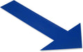 Mighty Line Solid Arrows Directional Sticker Sign Floor Marking Tape for Safety, Caution, Warning, Heavy-Duty, Peel and Stick, Adhesive, Industrial Quality, Blue, 10" by 6", Pack of 50