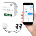 Smart Home Energy Monitor, with 2 x 120A CTs, Bi-Directional Power Tracking, Real-Time Electricity Usage Monitor, 2.4GHz Wi-Fi, Compatible with Tuya/Smart Life Apps