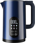 Tisania Electric Kettle with Temperature Control, Cordless Kettle 1.7L for Milk, Tea & Coffee, 5 Presets 2H Keep Warm, 304 Stainless Steel BPA-Free,Blue