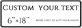 Custom Sign, street signs customized，Aluminum Weatherproof Metal Sign Multiple Sizes, Customize for Office, Business, Workplace, office, Home, Delivery Signs(6 * 18 Inch)