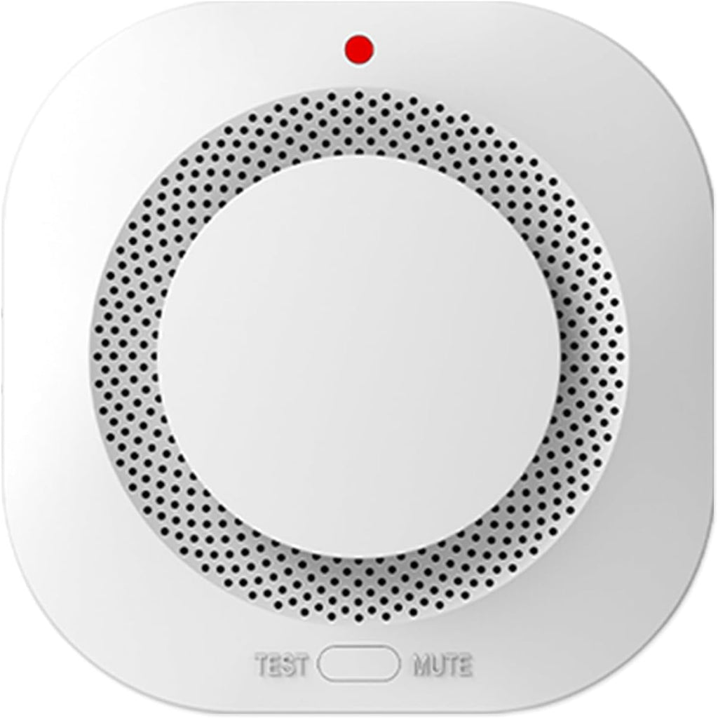 Photoelectric Smoke Detector Fire Alarm, Battery Operated, Smoke Alarm with Test Button & Low Battery Signal, LED Warning Light, 85-Decibel Alarm Sound, Easy Installation for Living Rooms and Bedrooms