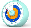 Visual Timer for Kids, 60-Minute Countdown Timer for Classroom Office Kitchen, Desk Timer Kids Time Management Tools with Silent Operation, Pomodoro Time Rainbow Pattern
