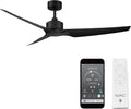 WAC F-056-MB Stella 60" Outdoor Ceiling Fan with Remote Control, Matte Black
