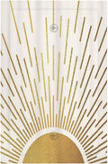 Decorative Light Switch Cover Plate Boho Mid Century Gold Sun Sunbeams 1 Gang No Device Single Blank Outlet Covers Wall Plates for Electrical Outlets Faceplate for Bedroom Home Decor