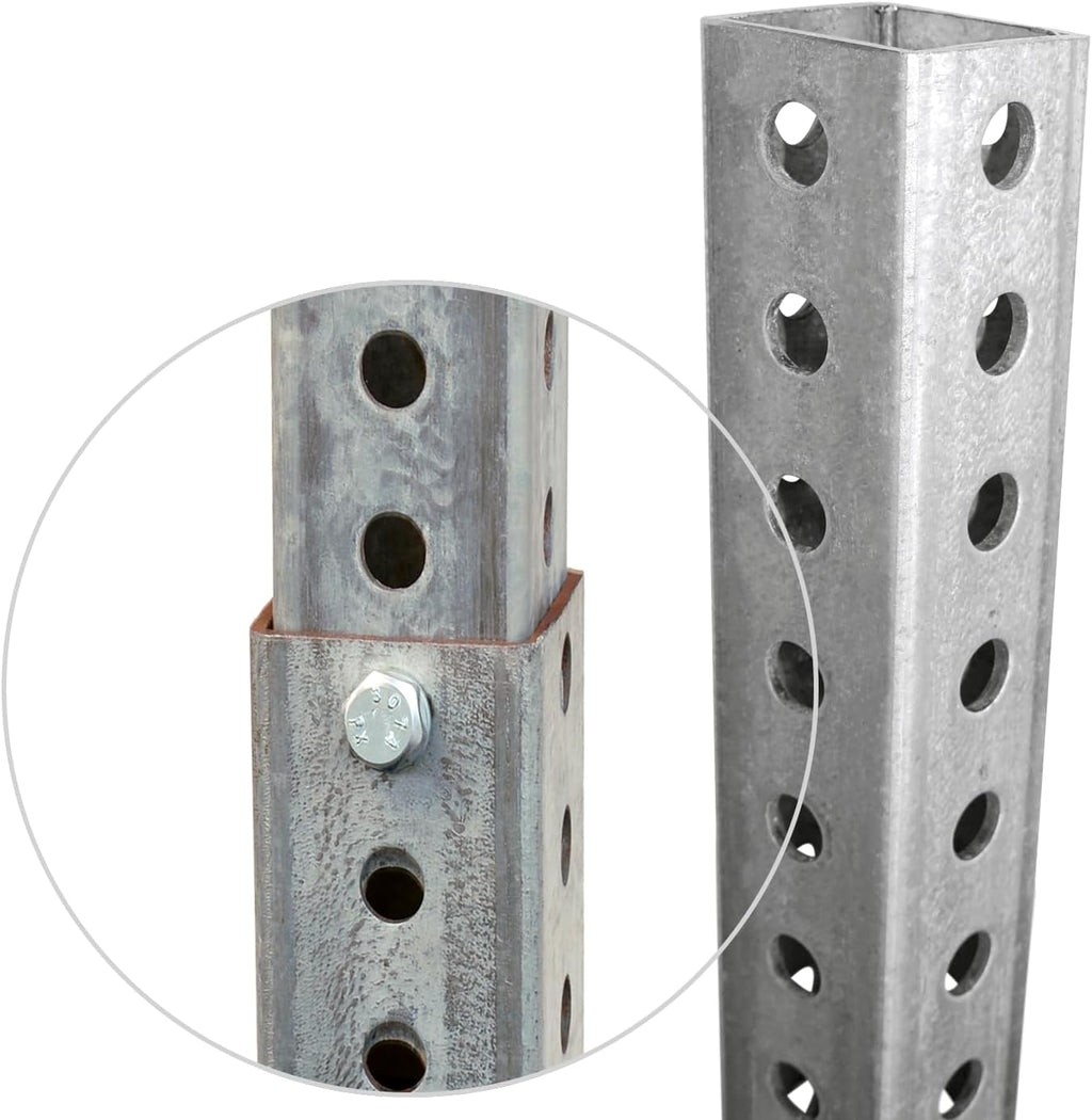 SmartSign Complete Breakaway System | Post - 8' Tall, 1.5" Wide and Base - 3' Tall, 1.75" Wide, Attachment Hardware Included