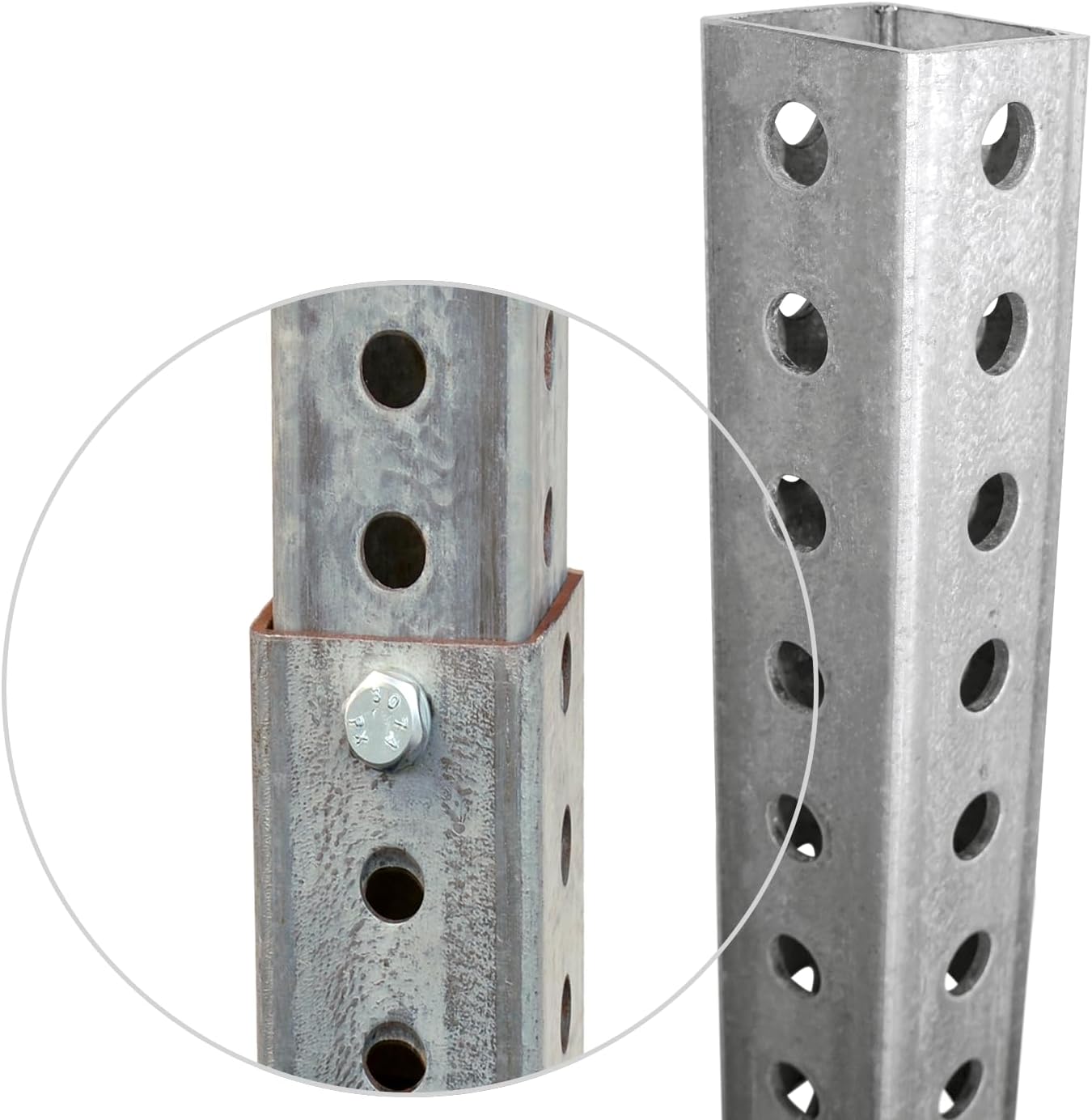 SmartSign Complete Breakaway System | Post - 8' Tall, 1.5" Wide and Base - 3' Tall, 1.75" Wide, Attachment Hardware Included