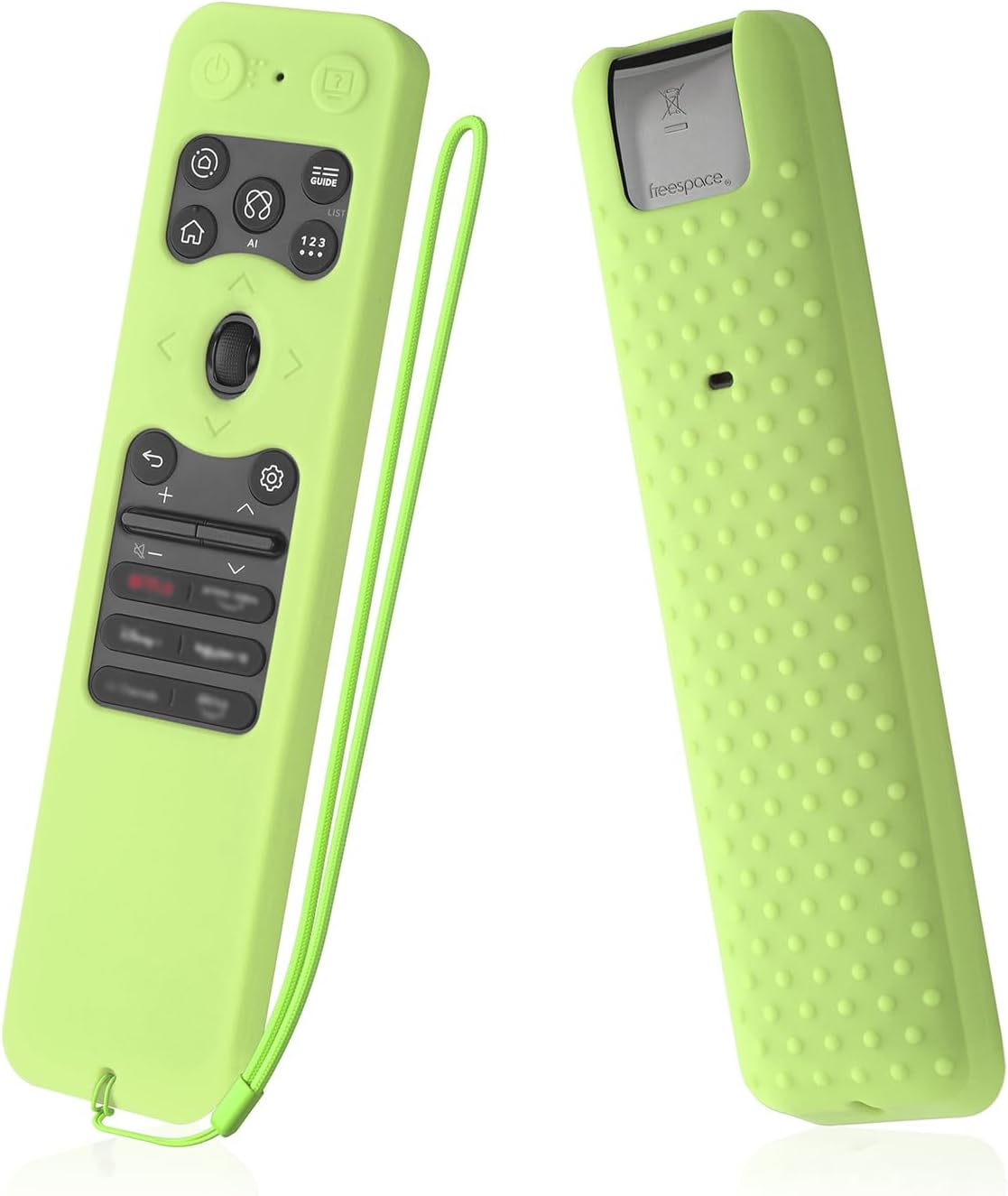 Silicone Case for LG MR25GA Remote Cover Compatible with 2025 LG OLED Smart TV C5 B5 G5 M5 Series Remote Protective Case Cover (Glow Green)