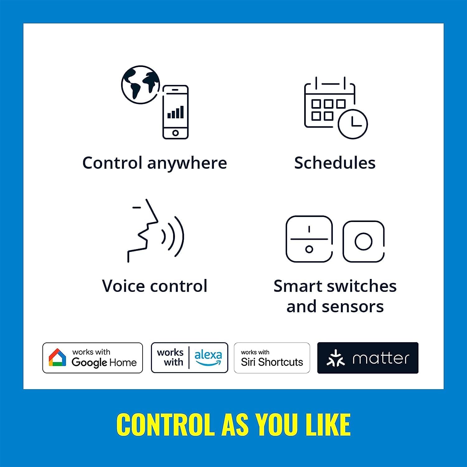 WiZ 65W BR30 Tunable White LED Smart Bulb - Pack of 6 - E26- Indoor - Connects to Your Existing Wi-Fi - Control with Voice or App + Activate with Motion - Matter Compatible
