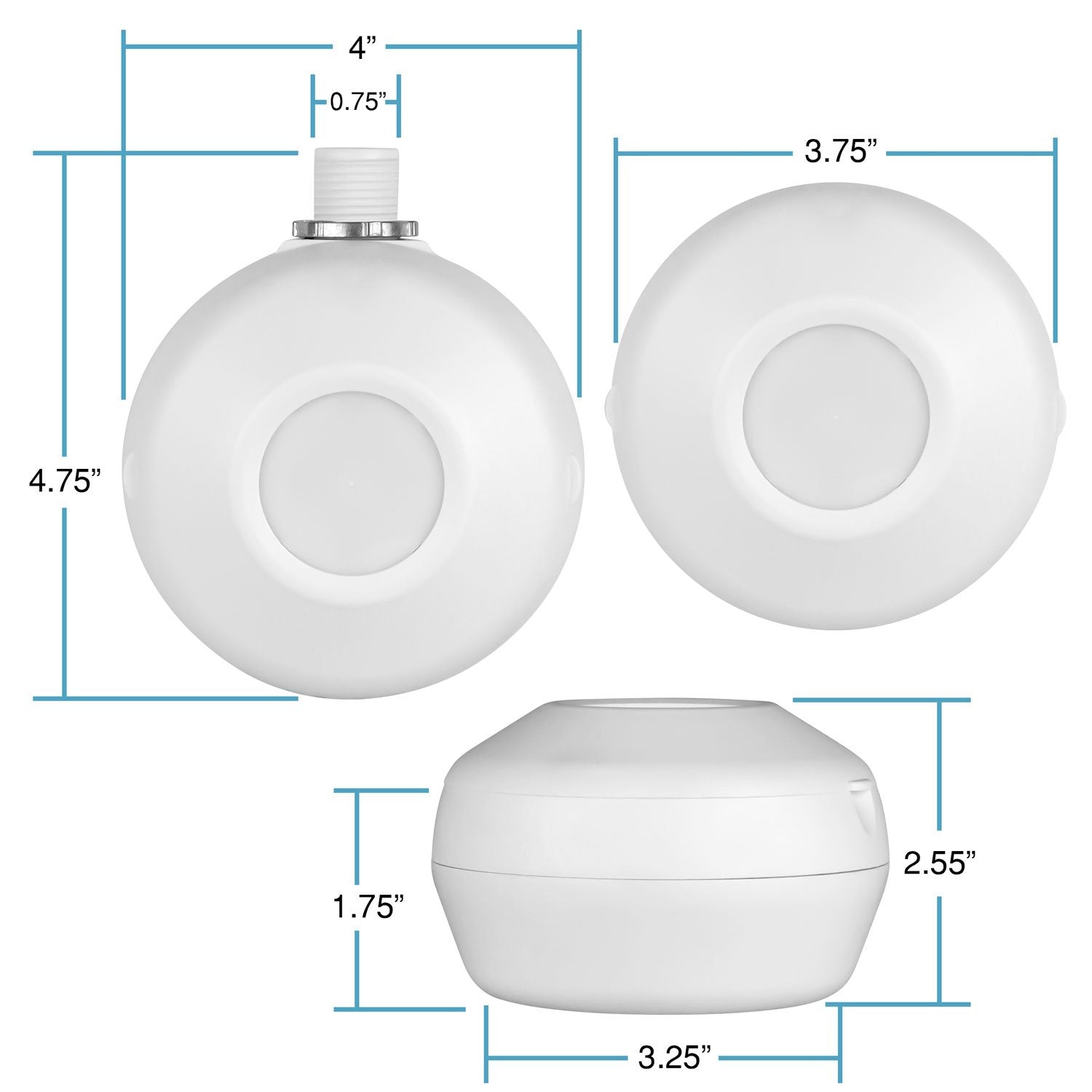 ENERLITES High Bay 360 Degree PIR Line Voltage Ceiling Occupancy Motion Sensor w/Daylight Harvesting Dimming, 1200-2800 sq. ft. Coverage, 120-277VAC, Commercial/Industrial, UL Listed, MPC-50HD, White
