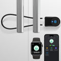 Fingerprint Cable Lock, eLinkSmart Fridge Locks with Bluetooth APP Control, Biometric Smart Padlock for Adults Baby Proof Cabinet Refrigerator French Door Cabinet Gate Locker Bike, 14.9'' Long Black