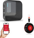 SanJie Wi-Fi Wireless Caregiver Pager Call Button for Elderly at Home - Alert Systems with App Remote Alerts & Device Sharing Suitable for Seniors & Patients and People with Disabilities