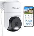 VIMTAG Security Camera Outdoor/Indoor, 2.5K Outside Cameras for Home Security, 360° Pan/Tilt House Surveillance, Motion Tracking, Color Night Vision, 5G/2.4G WiFi, 2-Way Audio, Cloud/SD Card Storage