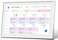 Mezed 15.6" Smart Digital Calendar, Meal Schedule, Duty Chart, HD Smart Touch Screen Home Interactive Electron Calender - Built-in Digital Photo Frame Function (white, 15.6)